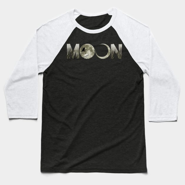 moon Baseball T-Shirt by gh30rgh3